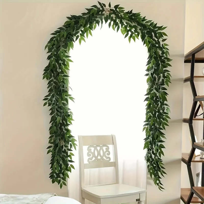 Eucalyptus Preserved - Kunstmatige Italiaanse Ruscus Eucalyptus Garland Zijde