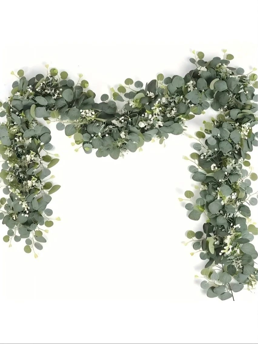 Eucalyptus Preserved - 1Pc Kunstmatige Eucalyptus Bladeren Groen Garland