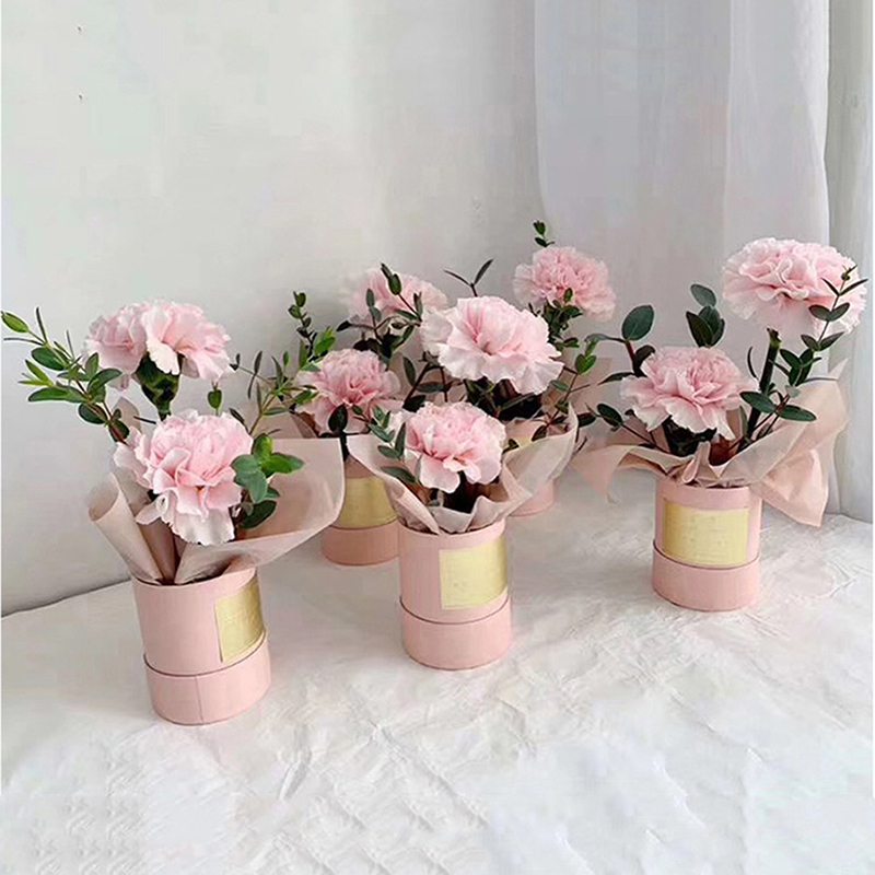 Florist Supply Buckets - Ronde bloempapierdoos met deksel Knuffel Bloemist