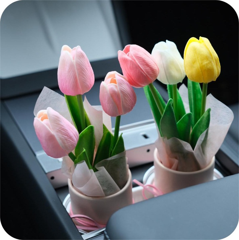 Handgebreide tulp bloemenbox,  - Florist Supply Buckets recensie en prijs