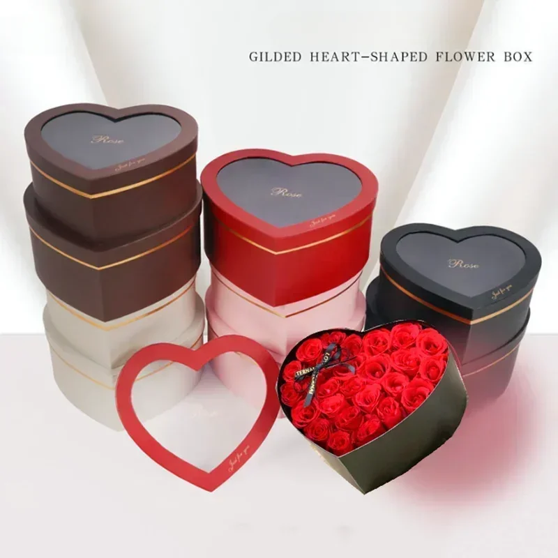 2-delige gouden hartvormige ro - Florist Supply Buckets recensie en prijs