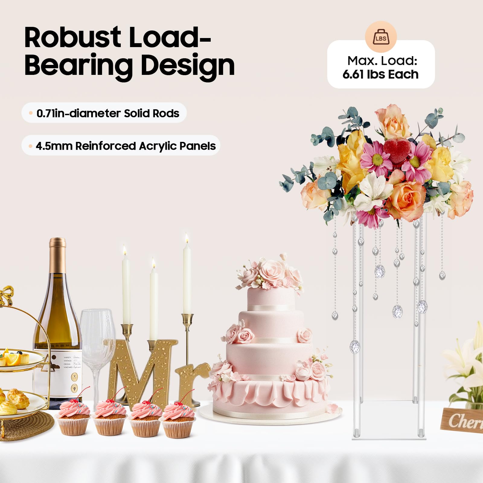 10 stuks Acryl Vaas, Bruiloft  - Florist Supply Vases recensie en prijs