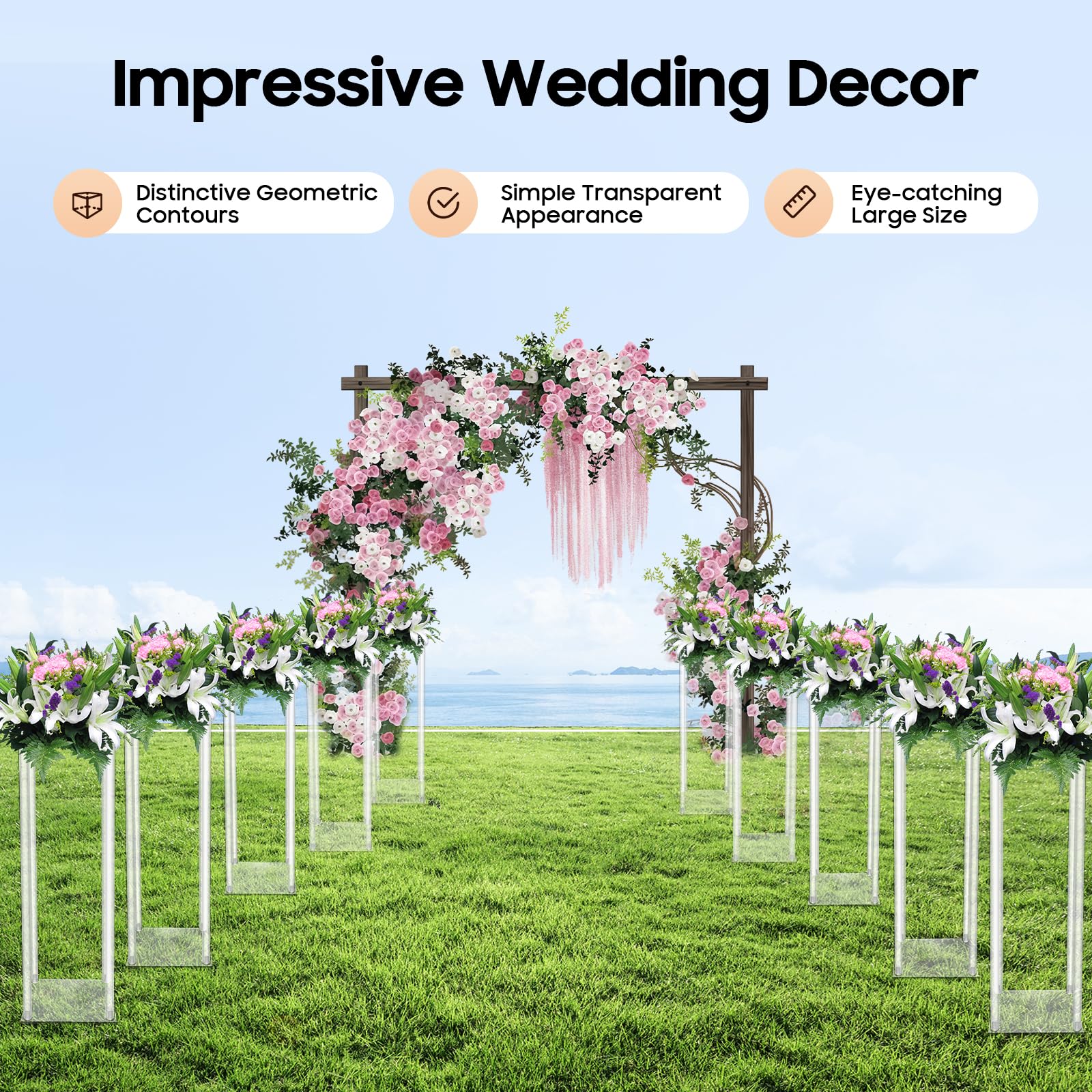 10 stuks Acryl Vaas, Bruiloft  - Florist Supply Vases recensie en prijs