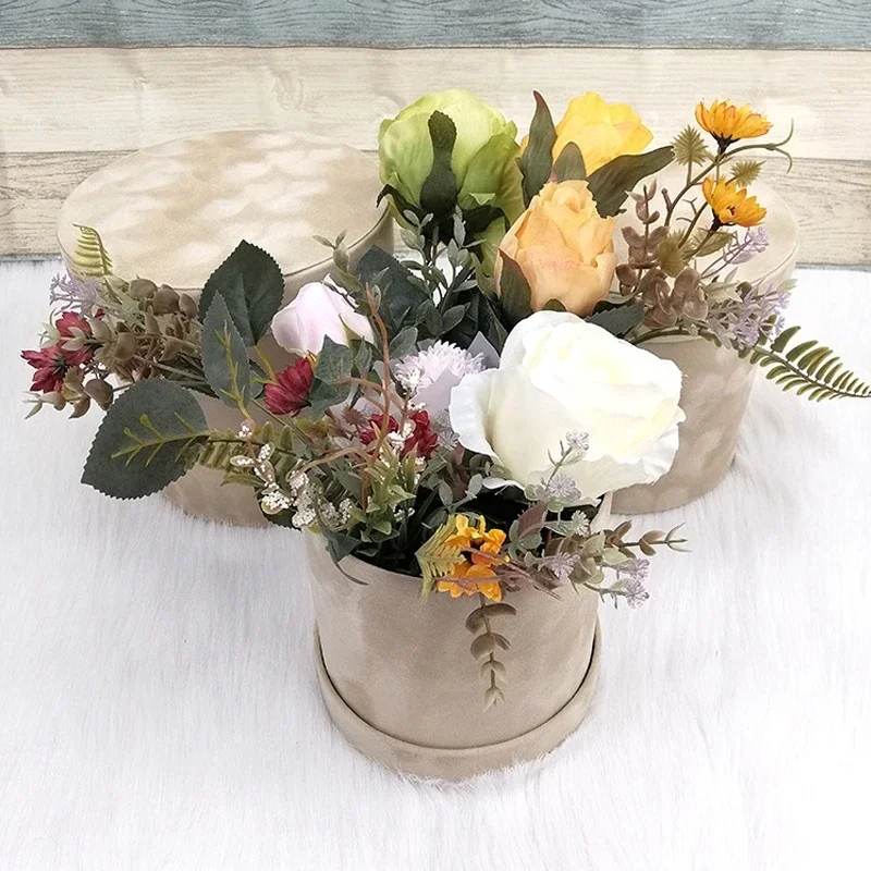 3 stks/set Ronde Vorm Fluwelen - Florist Supply Buckets recensie en prijs