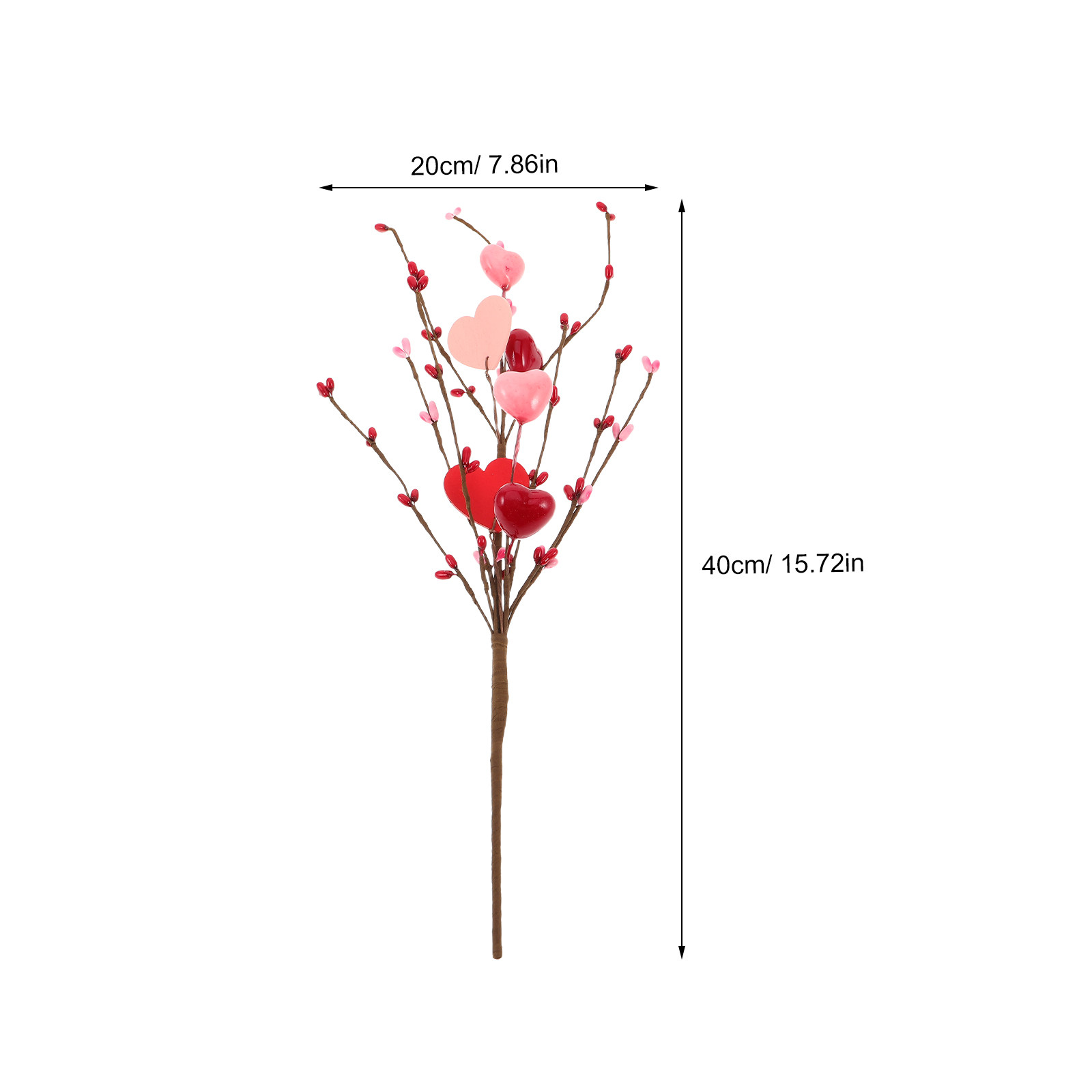 3 stuks hartvormige takken kun - Floral Picks Wood recensie en prijs