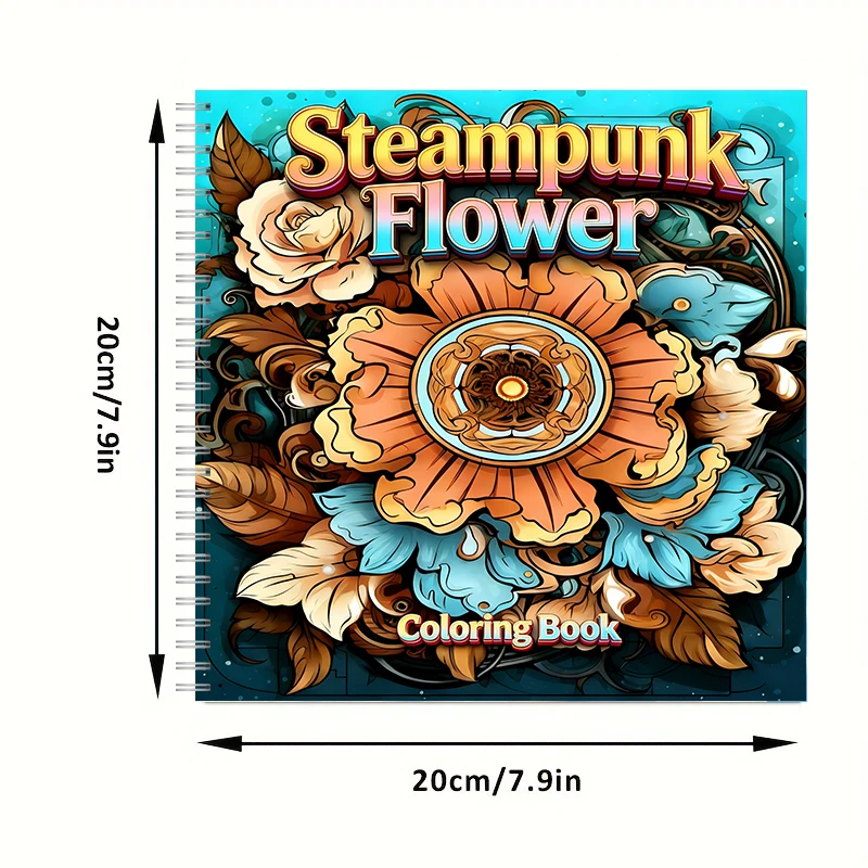 Kleurboek Steampunk Bloemen vo - Flower Supply recensie en prijs