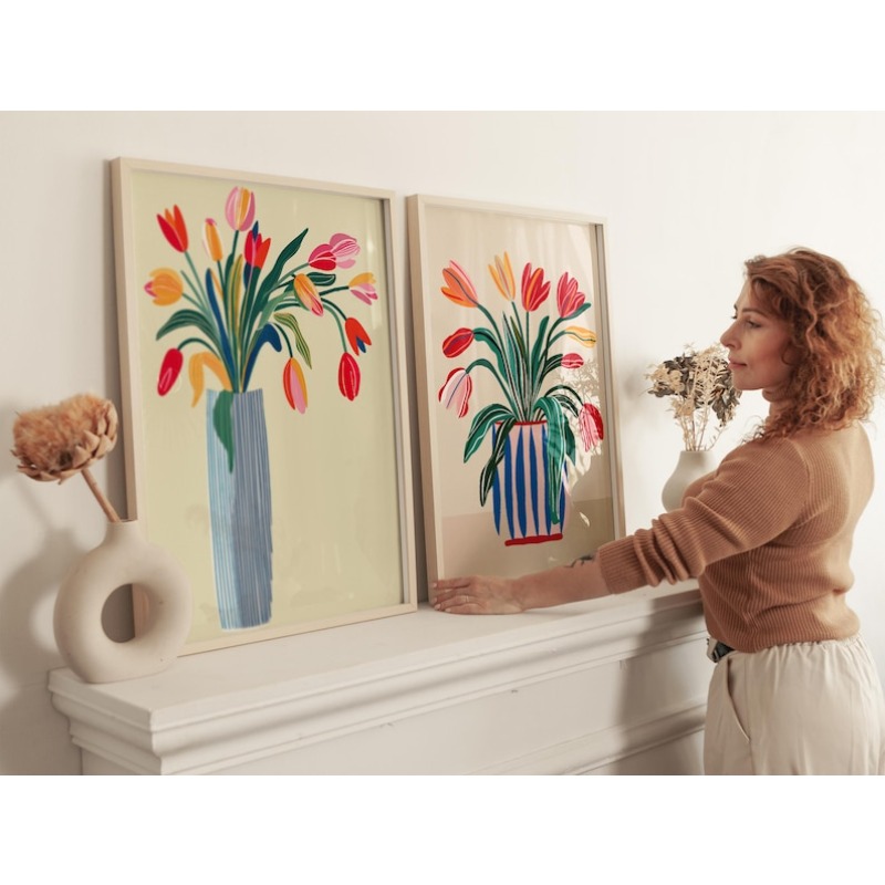 2 stuks tulpbloemen canvas kun - Florist Supply Vases recensie en prijs