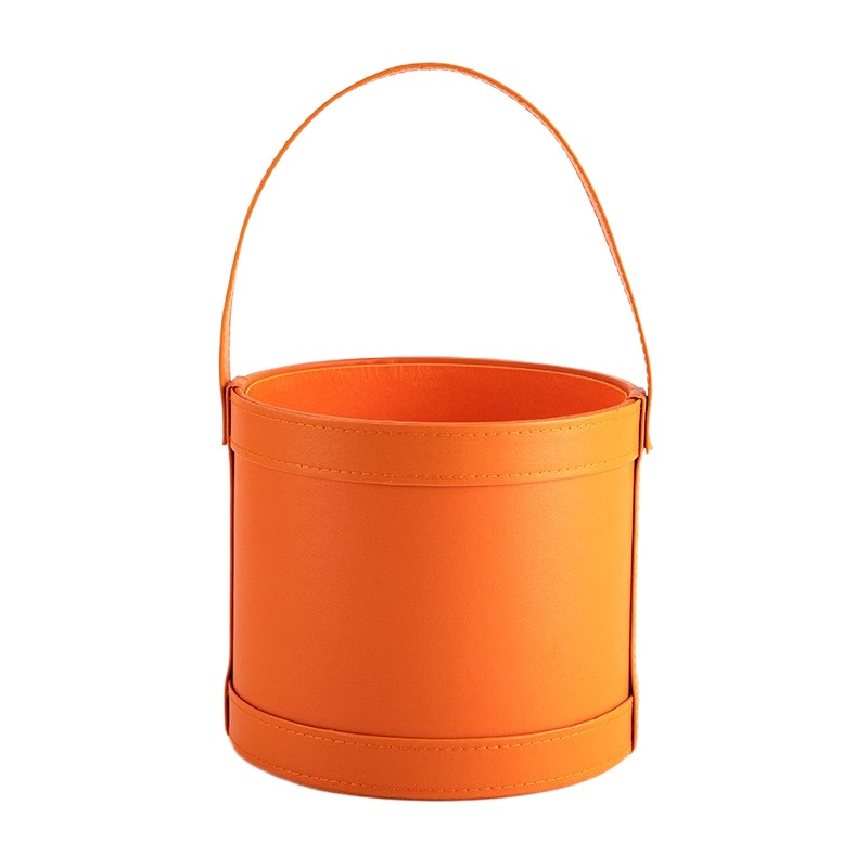 Draagbare ronde lederen cadeau - Florist Supply Buckets recensie en prijs