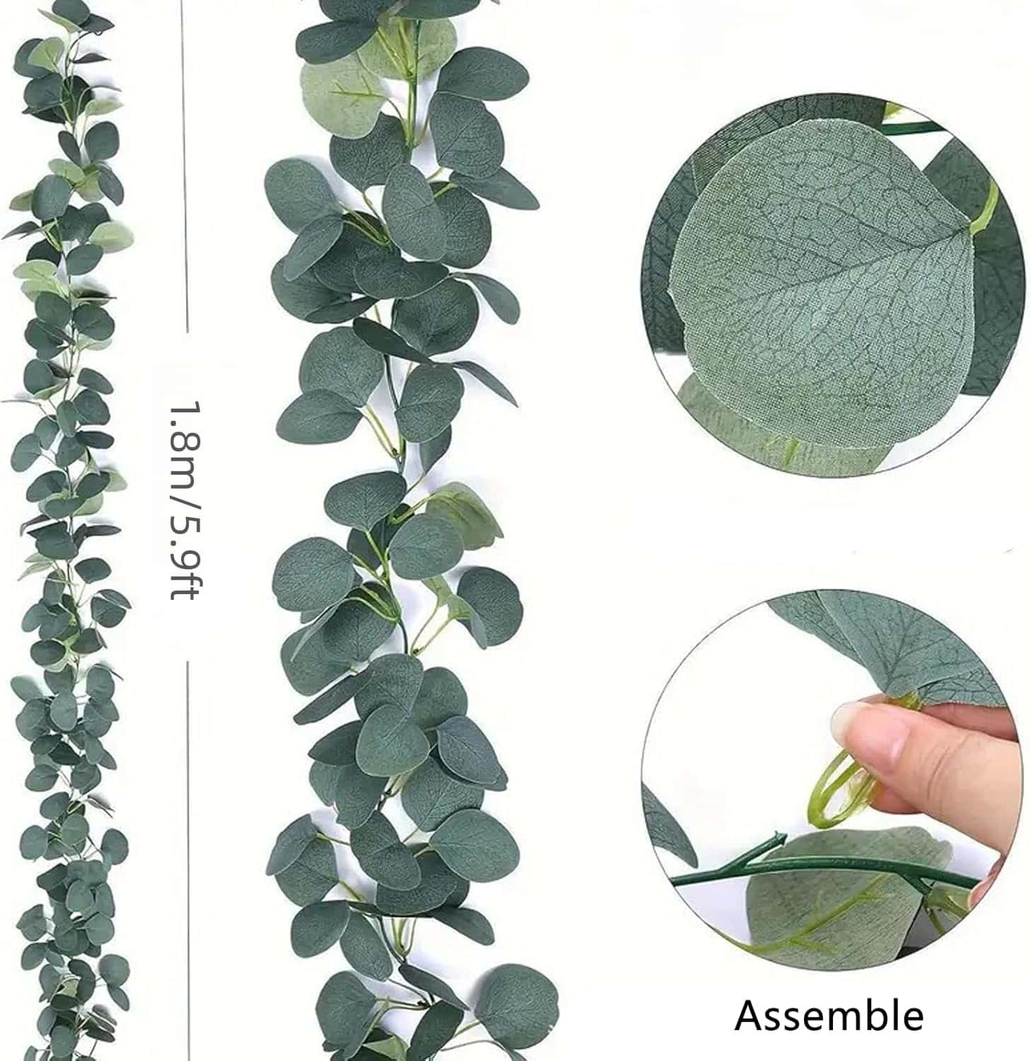 180cm Kunstmatige Garland Euca - Eucalyptus Preserved recensie en prijs