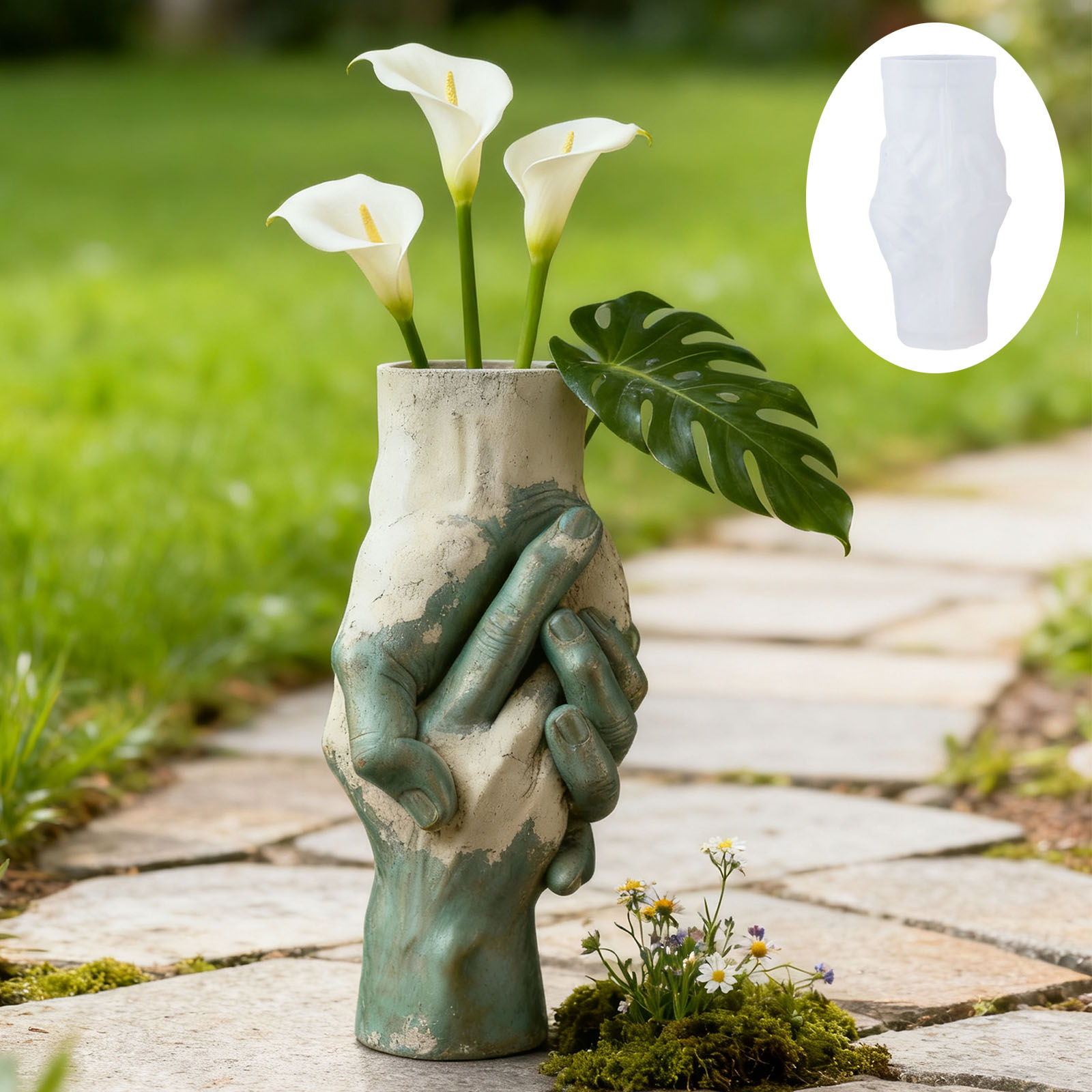 Artistieke hand-in-hand vaas s - Florist Supply Vases recensie en prijs