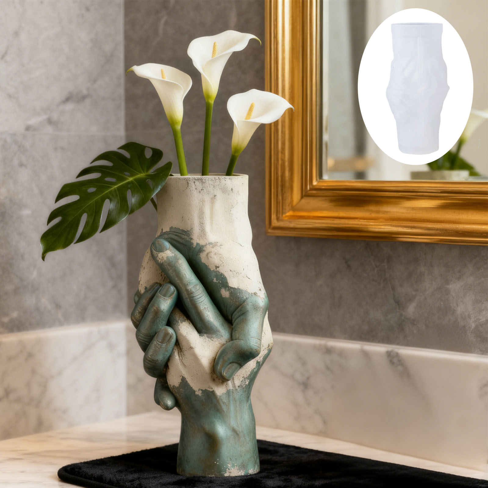 Artistieke hand-in-hand vaas s - Florist Supply Vases recensie en prijs